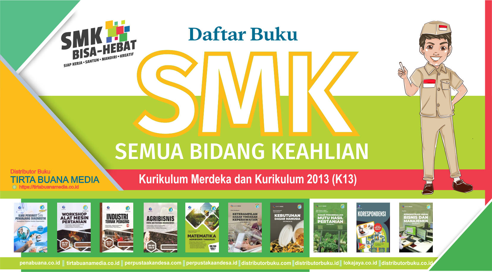 Daftar Buku SMK Semua Bidang Keahlian Kurikulum Merdeka dan KURIKULUM 2013