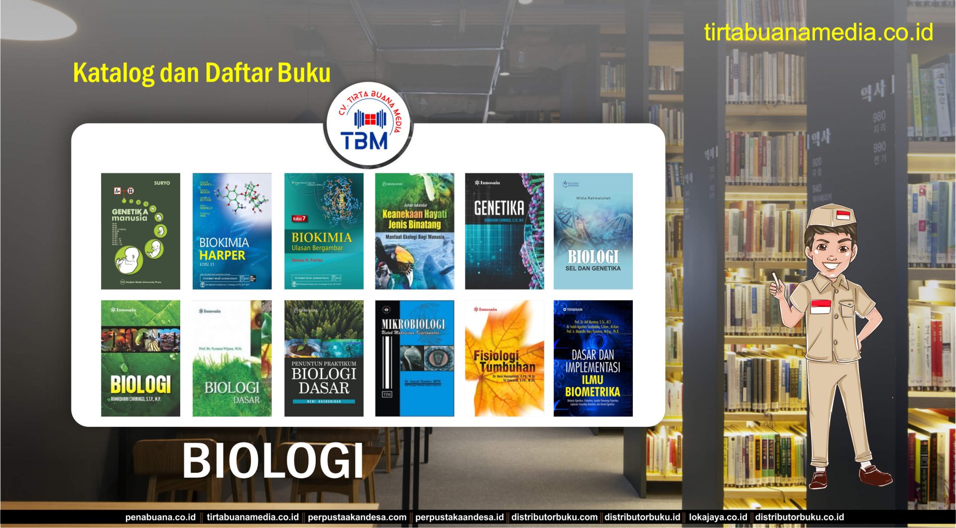 Daftar Buku-buku Biologi Terbaik untuk Mahasiswa Jurusan Biologi dan Umum
