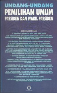 UU Pemilu Presiden dan Wakil Presiden