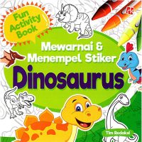 Fun Activity Book : Mewarnai & Menempel Stiker Dinosaurus