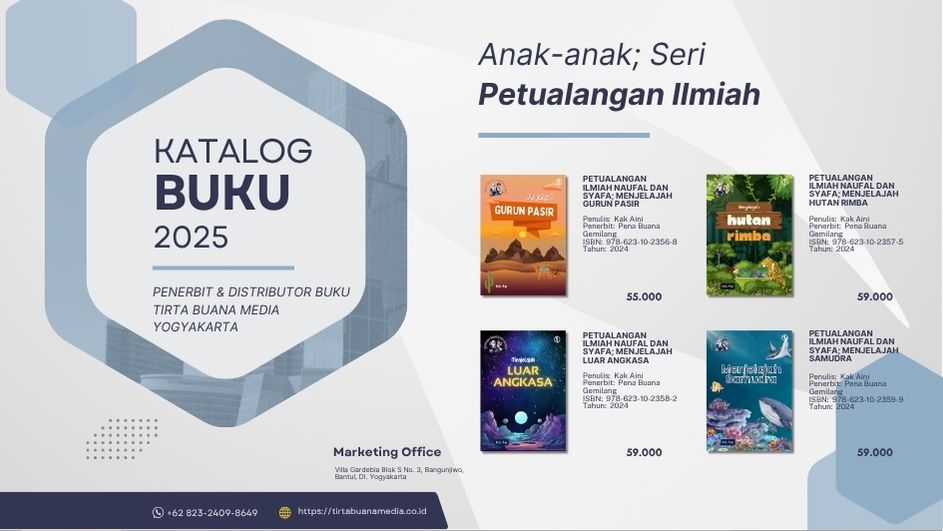 Katalog Buku Anak-anak; Seri Petualangan Ilmiah Tirta Buana Media 2025
