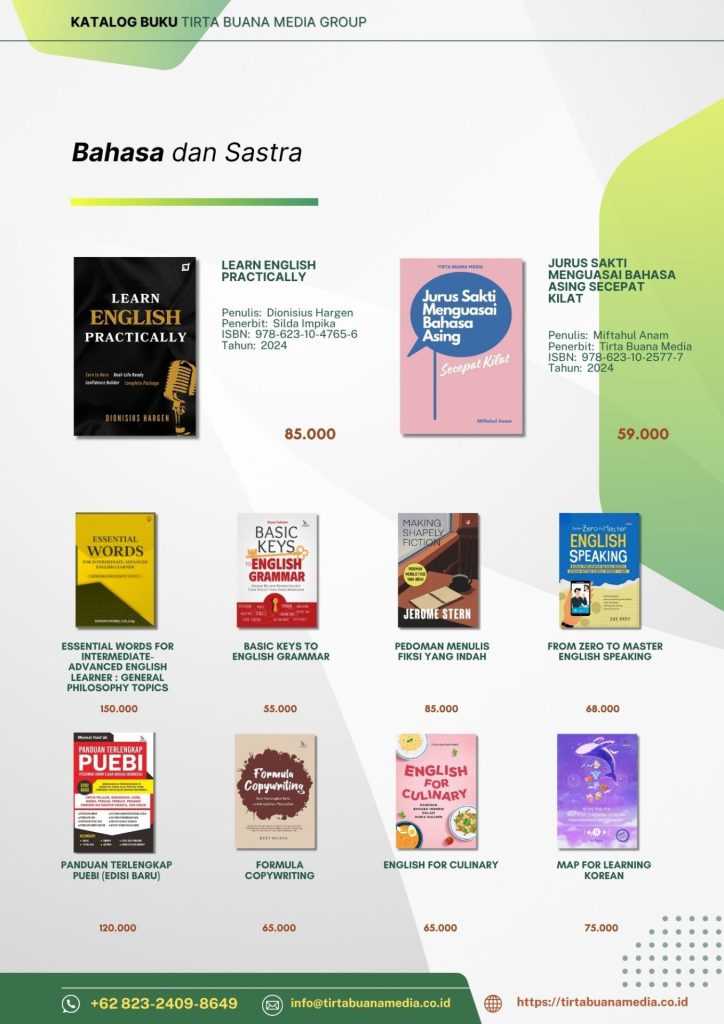 Katalog Buku Bahasa dan Sastra Tirta Buana Media 2025 (1)
