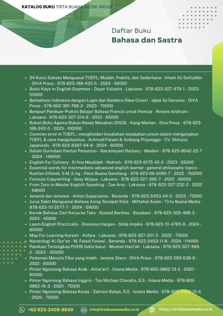 Katalog Buku Bahasa dan Sastra Tirta Buana Media 2025 (2)