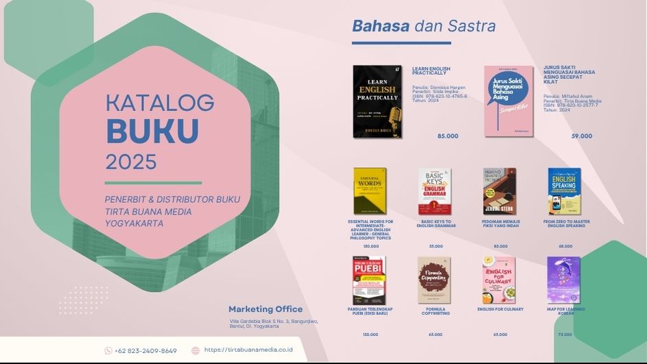 Katalog Buku Bahasa dan Sastra Tirta Buana Media 2025
