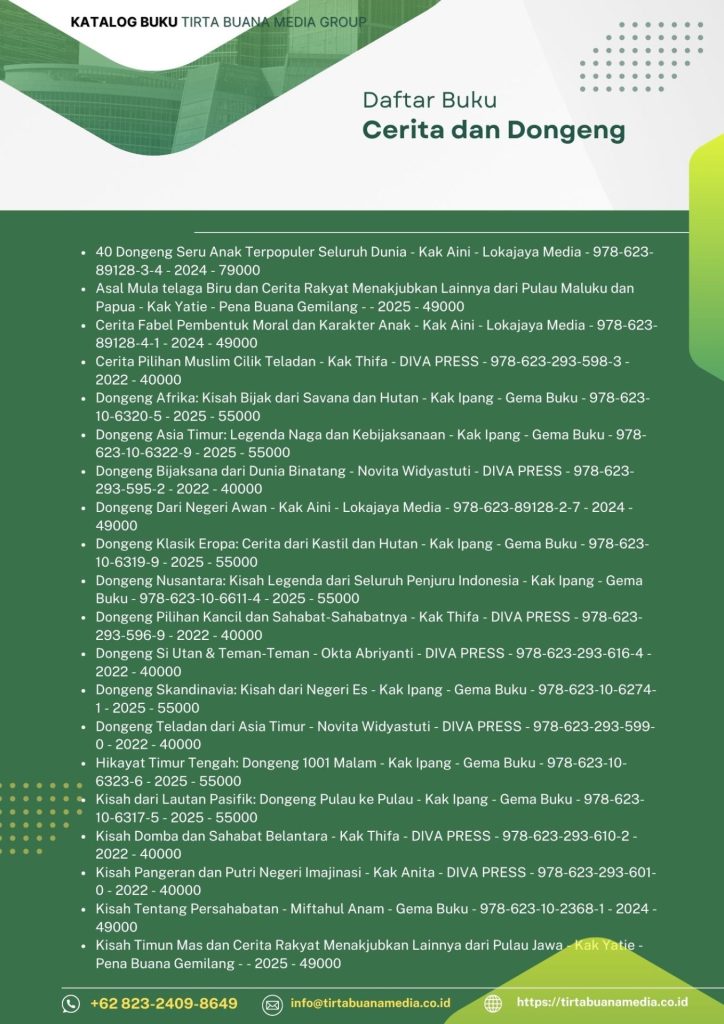 Katalog Buku Cerita dan Dongeng Tirta Buana Media 2025 3