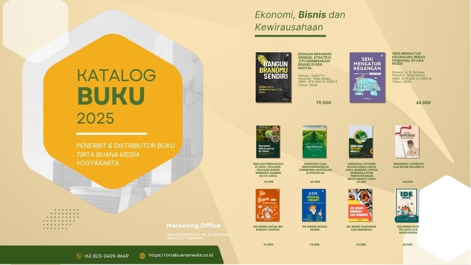 Katalog Buku Ekonomi, Bisnis dan Kewirausahaan Tirta Buana Media 2025