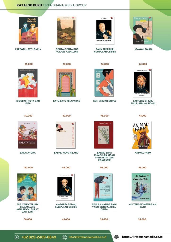 Katalog Buku Fiksi; Novel, Cerpen, Puisi dan Prosa Lainnya Tirta Buana Media 2025 (2)