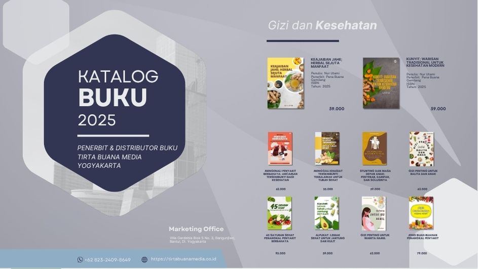 Katalog Buku Gizi dan Kesehatan Tirta Buana Media 2025