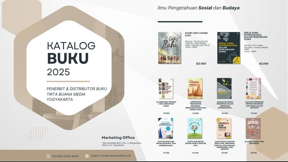 Katalog Buku Ilmu Pengetahuan Sosial dan Budaya Tirta Buana Media 2025