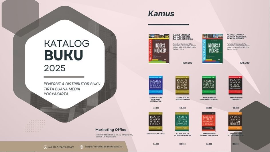 Katalog Buku Kamus Tirta Buana Media 2025