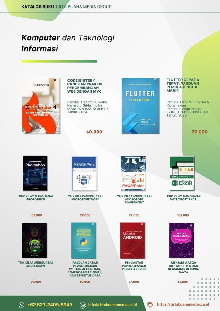Katalog Buku Komputer dan Teknologi Informasi Tirta Buana Media 2025 (1)