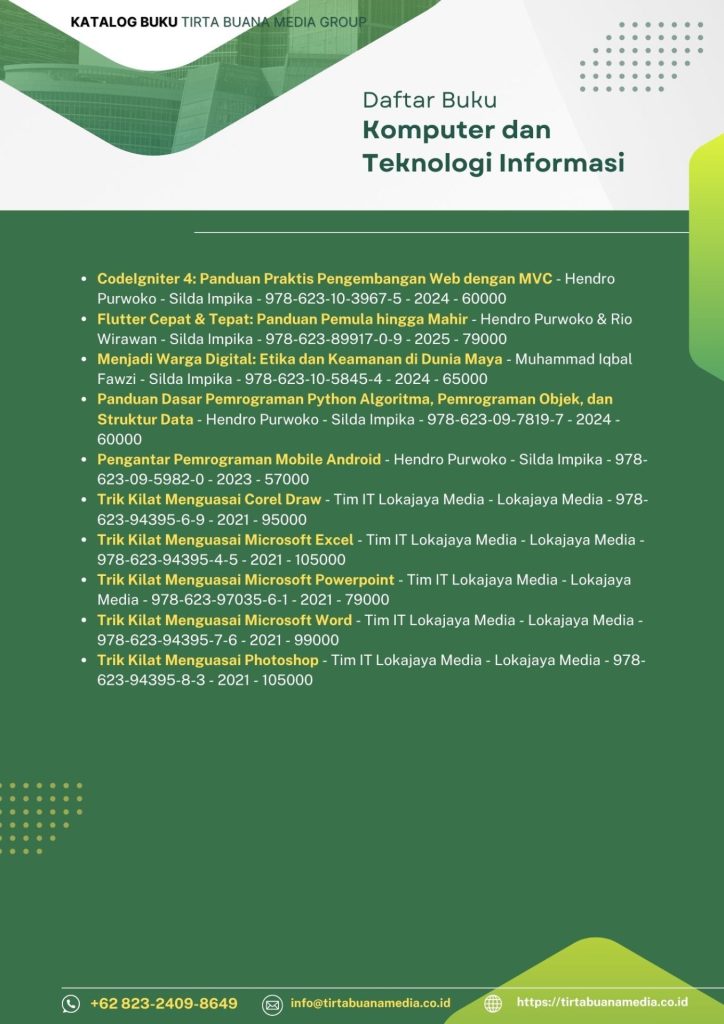 Katalog Buku Komputer dan Teknologi Informasi Tirta Buana Media 2025 (2)