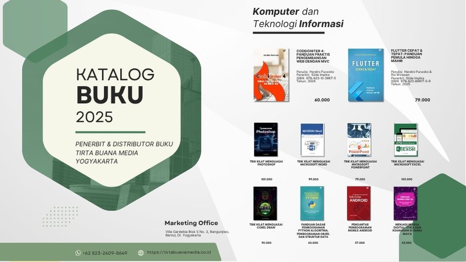 Katalog Buku Komputer dan Teknologi Informasi Tirta Buana Media 2025