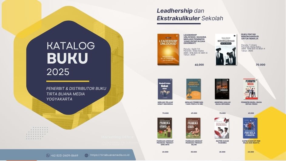Katalog Buku Leadership dan Ekstrakulikuler Sekolah Tirta Buana Media 2025