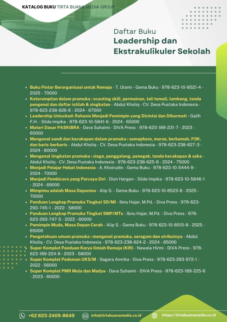 Katalog Buku Leadership dan Ekstrakurikuler Sekolah Tirta Buana Media 2025 (2)