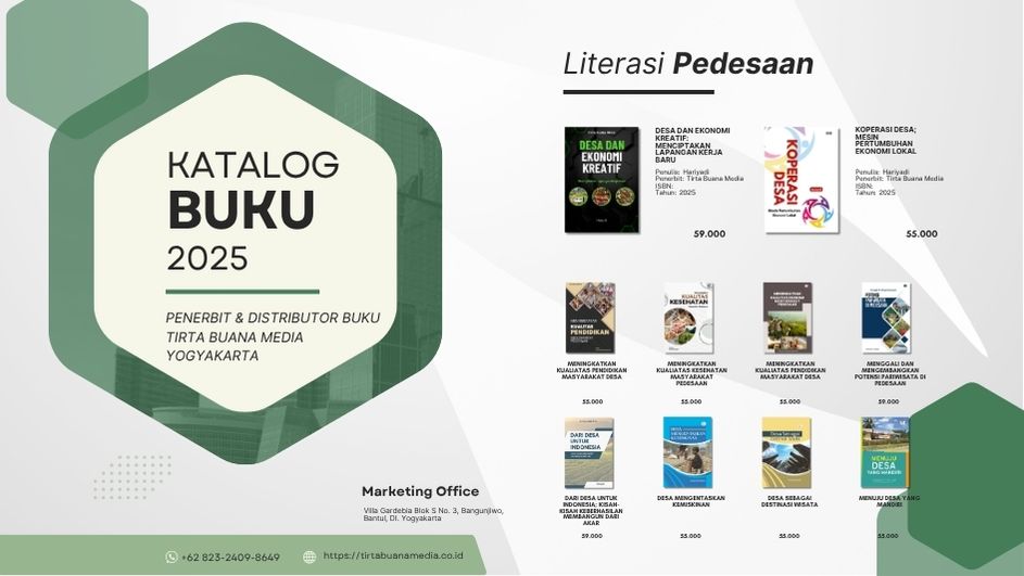 Katalog Buku Literasi Pedesaan Tirta Buana Media 2025