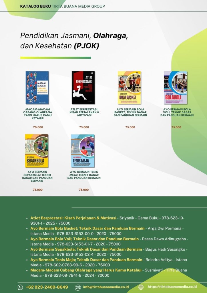 Katalog Buku Pendidikan Jasmani, Olahraga, dan Kesehatan (PJOK) Tirta Buana Media 2025