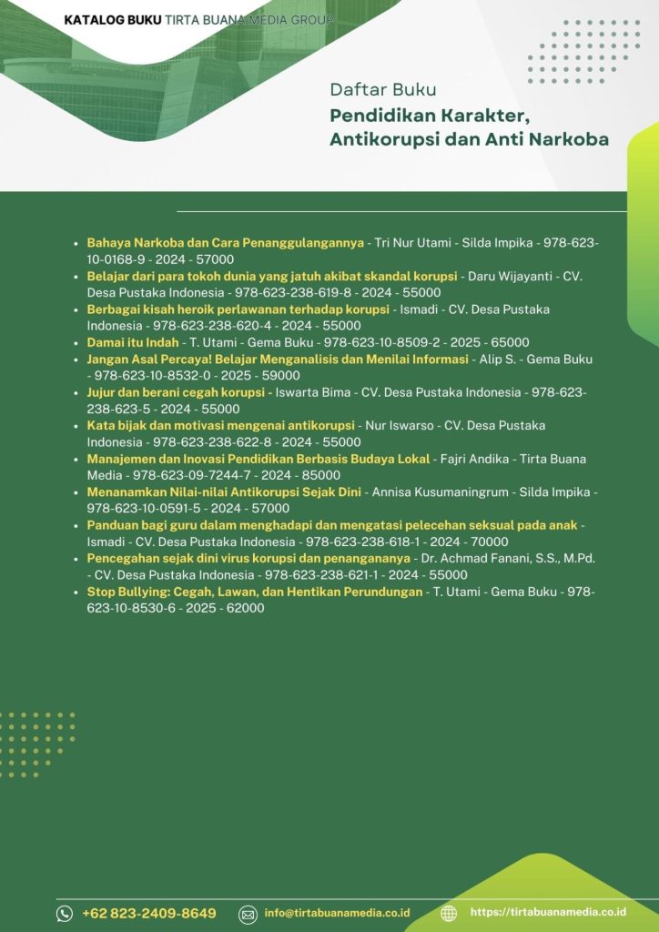 Katalog Buku Pendidikan Karakter, Antikorupsi dan Anti Narkoba Tirta Buana Media 2025 (2)