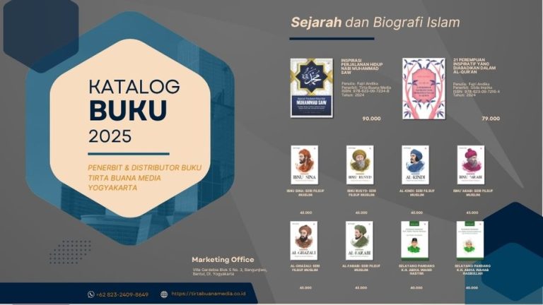 Katalog Buku Sejarah dan Biografi Islam Tirta Buana Media 2025