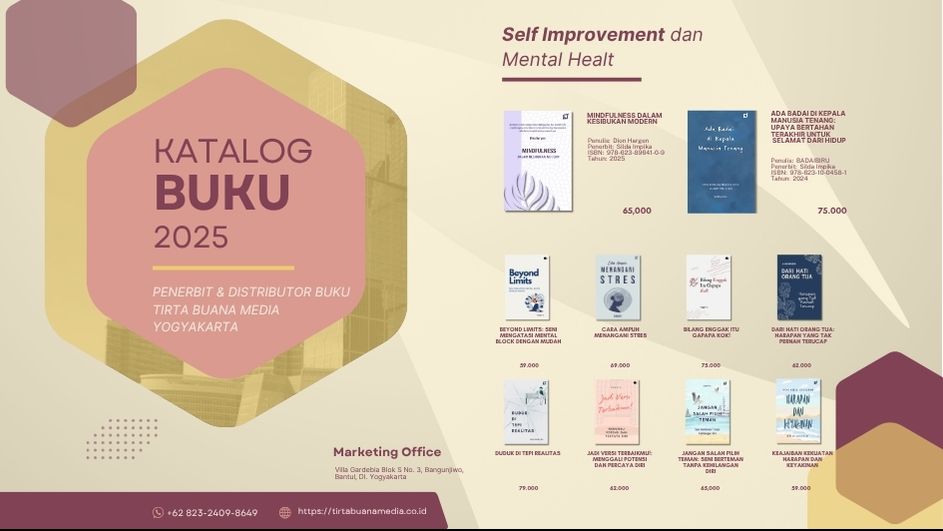 Katalog Buku Self Improvement dan Mental Healt Tirta Buana Media 2025