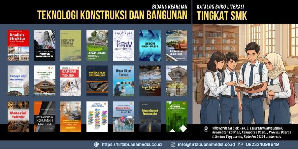Buku-Buku Literasi SMK Konstruksi dan Bangunan untuk Melengkapi Perpustakaan Sekolah